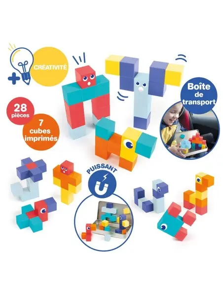Ludi mini magnetic cubes, 28 pieces, from 3 to 10 years — photo 3