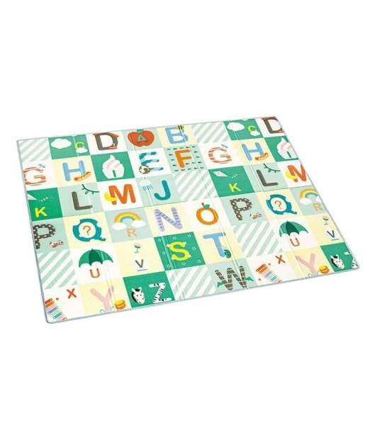 Hape foldable foam play mat with alphabet & height chart