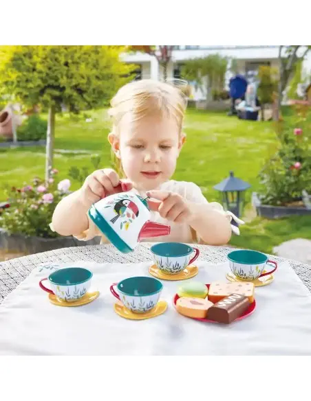 Hape wooden 15-piece tea set 3+ — photo 6