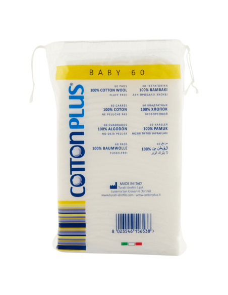 CottonPlus Baby 60 carrés Extra Large 100% Coton