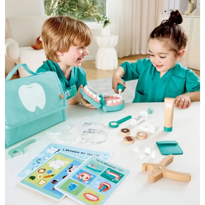 Hape Kit du Petit Dentiste - Set clinique dentaire SuperSmile