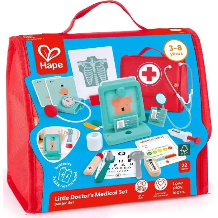 Hape Set médical du petit docteur 3ans+ dans Jeux éducatifs chez Baby And Mom Maroc