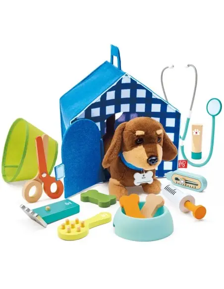 Hape Kit du Petit Vétérinaire - Clinique vétérinaire soins chiot 3ans+ dans Jeux éducatifs chez Baby And Mom Maroc