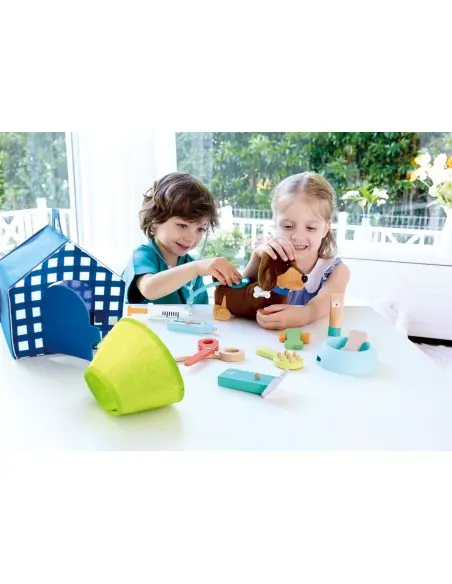 Hape Kit du Petit Vétérinaire - Clinique vétérinaire soins chiot 3ans+ dans Jeux éducatifs chez Baby And Mom Maroc