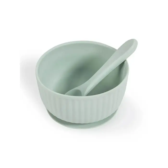 Eurekakids Coffret de Repas en Silicone 7 Pièces - Mint dans Vaisselle bébé chez Baby And Mom Maroc