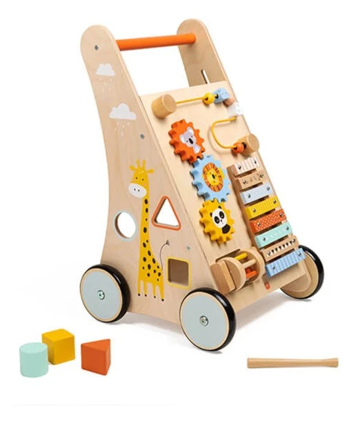 Eurekakids wooden baby walker Jungle from 12 months