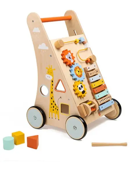 Eurekakids wooden baby walker Jungle from 12 months