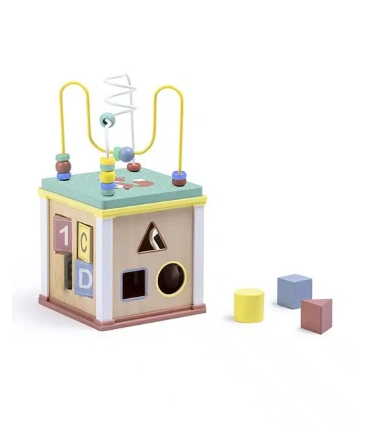 Eurekakids multi-activity wooden cube Wild — from 18 months