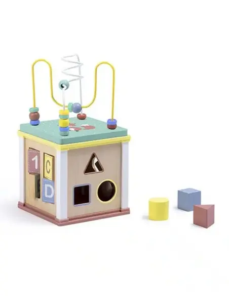Eurekakids Cube multi-activités Wild en bois 18 mois+ dans Univers Bébé chez Baby And Mom Maroc