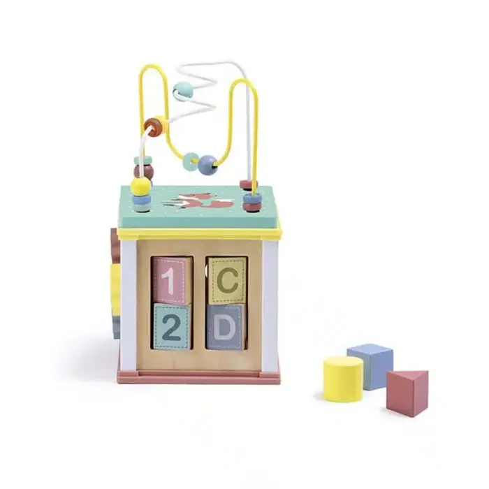 Eurekakids Cube multi-activités Wild en bois 18 mois+ dans Univers Bébé chez Baby And Mom Maroc