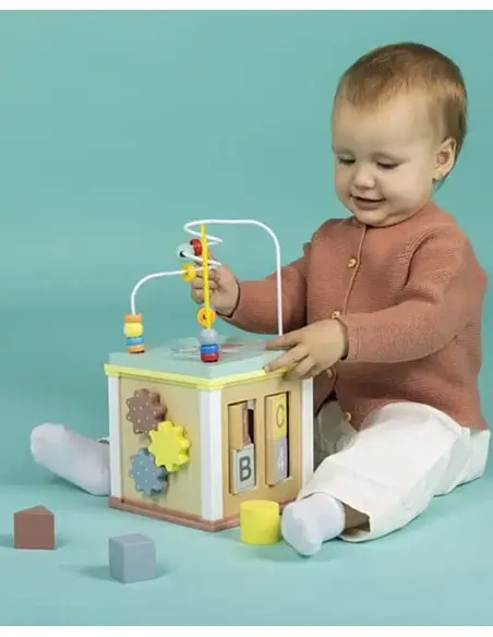 Eurekakids Cube multi-activités Wild en bois 18 mois+ dans Univers Bébé chez Baby And Mom Maroc