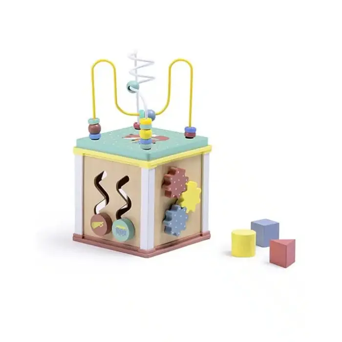 Eurekakids Cube multi-activités Wild en bois 18 mois+ dans Univers Bébé chez Baby And Mom Maroc