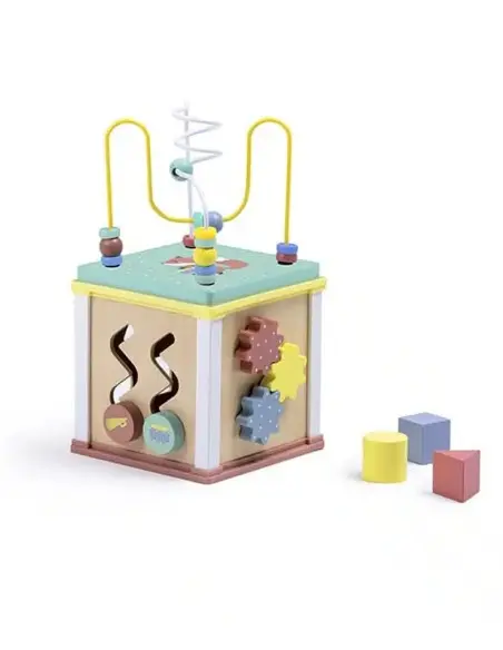 Eurekakids Cube multi-activités Wild en bois 18 mois+ dans Univers Bébé chez Baby And Mom Maroc