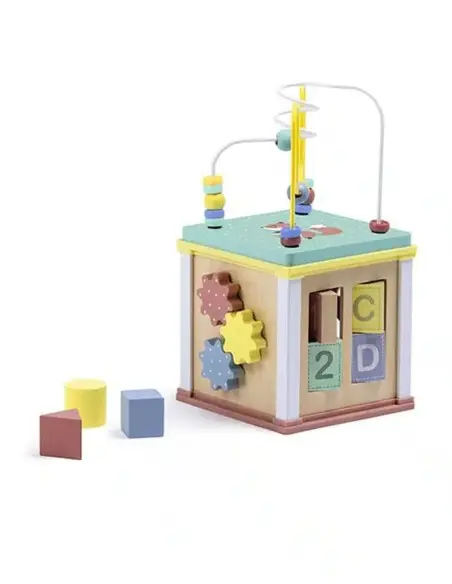 Eurekakids Cube multi-activités Wild en bois 18 mois+ dans Univers Bébé chez Baby And Mom Maroc