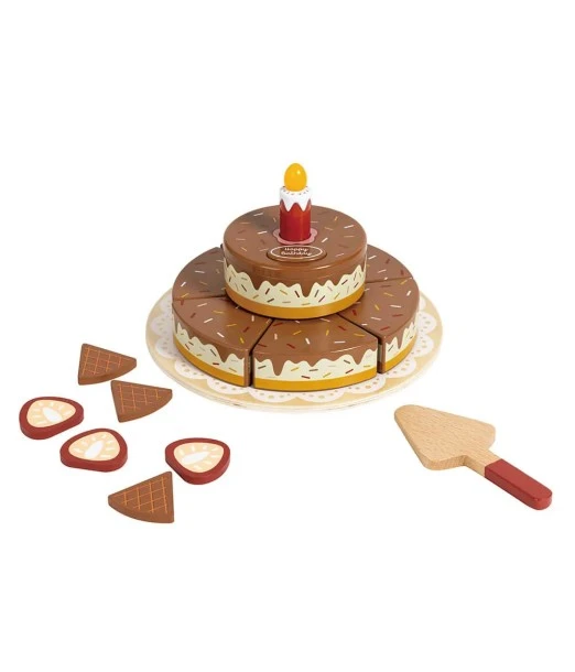 Eurekakids wooden birthday cake from 3 years