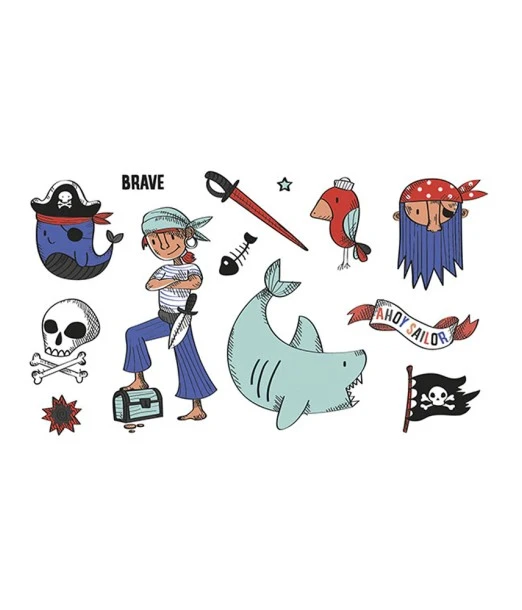 Eurekakids Pirate tattoos 5 years+ 2