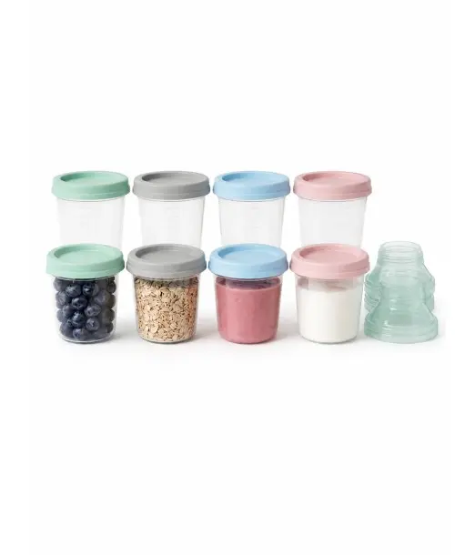 Mammia Pack de 8 Pots de Conservation pour Lait Maternel et