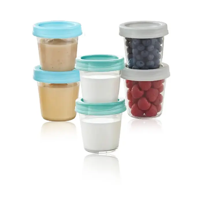 Mammia Pack de 8 Pots de Conservation pour Lait Maternel et