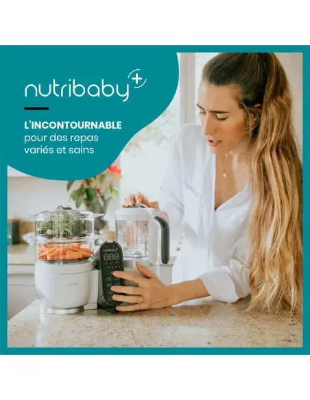 Babymoov Nutribaby (+) multifunction steam cooker white + 15 reusable pouches — photo 4
