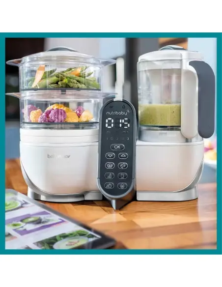 Babymoov Nutribaby (+) multifunction steam cooker white + 15 reusable pouches — photo 5