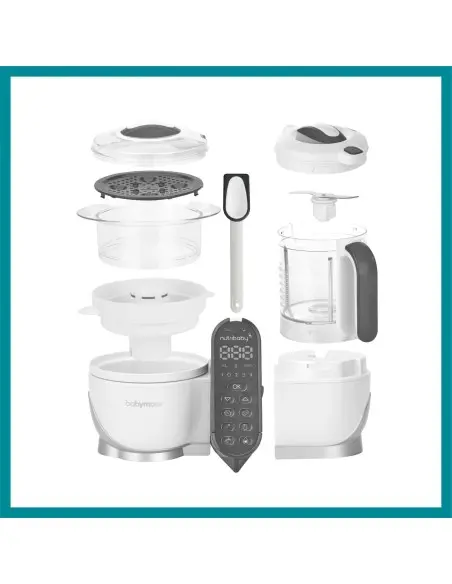 Babymoov Nutribaby (+) multifunction steam cooker white + 15 reusable pouches — photo 6