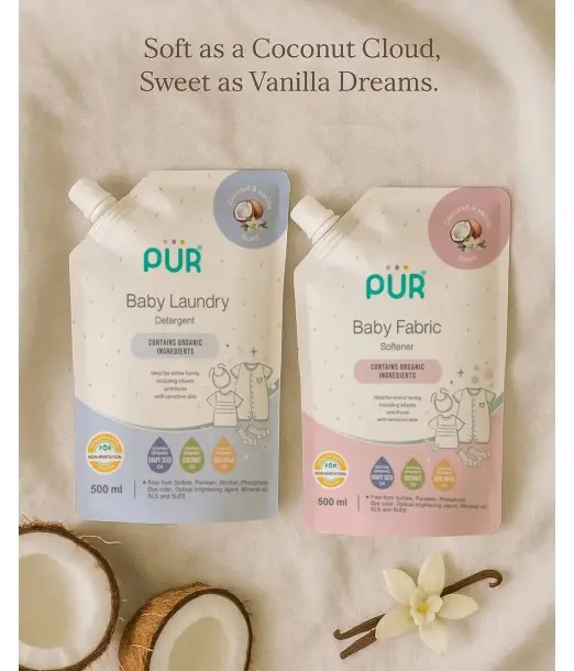 Pür Détergent Lessive spécial Bébé – Lessive Douce et anti-Tâches 500ml 2