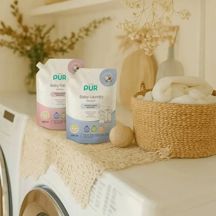 Pür Détergent Lessive spécial Bébé – Lessive Douce et anti-Tâches 500ml dans Détergent Lessive Bébé chez Baby And Mom Maroc