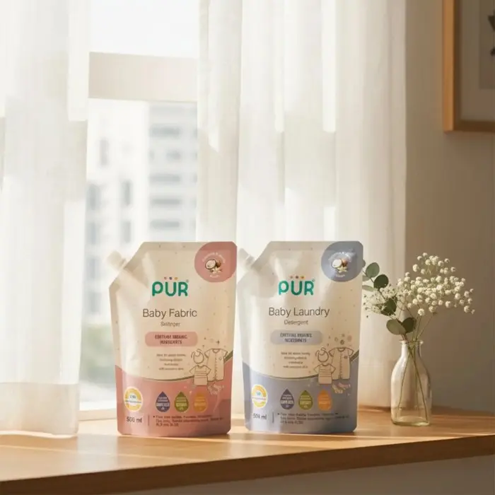 Pür Détergent Lessive spécial Bébé – Lessive Douce et anti-Tâches 500ml dans Détergent Lessive Bébé chez Baby And Mom Maroc