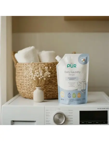 Pür Détergent Lessive spécial Bébé – Lessive Douce et anti-Tâches 500ml dans Détergent Lessive Bébé chez Baby And Mom Maroc