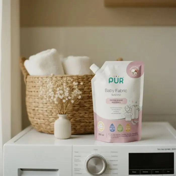 Pür Adoucissant pour Linge bébé 500 ml dans Détergent Lessive Bébé chez Baby And Mom Maroc