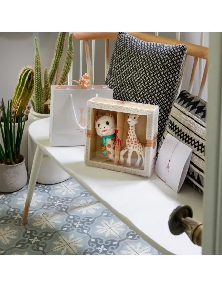 My First Sophie la girafe set + squeaky plush rattle — photo 2
