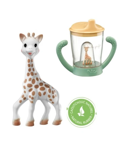 Sophie la Girafe gift set and spill-proof cup 2