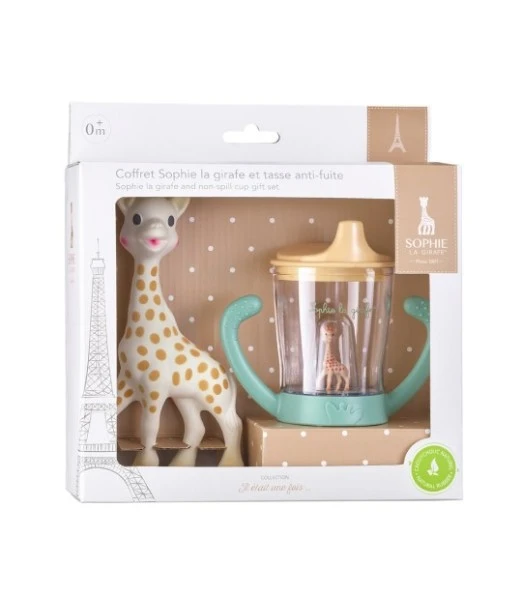 Sophie la Girafe gift set and spill-proof cup