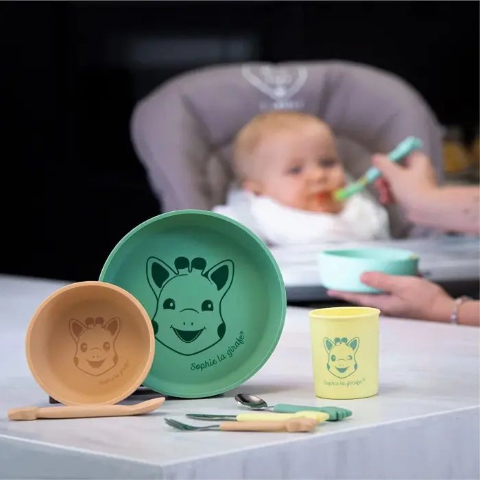 Sophie la Girafe Set Repas 100% Silicone 6mois+ dans Vaisselle bébé chez Baby And Mom Maroc