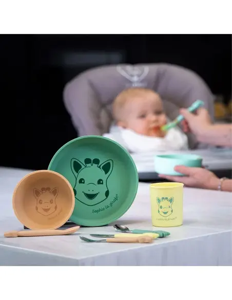Sophie la Girafe Set Repas 100% Silicone 6mois+ dans Vaisselle bébé chez Baby And Mom Maroc