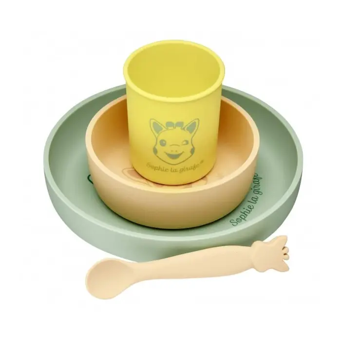 Sophie la Girafe Set Repas 100% Silicone 6mois+ dans Vaisselle bébé chez Baby And Mom Maroc