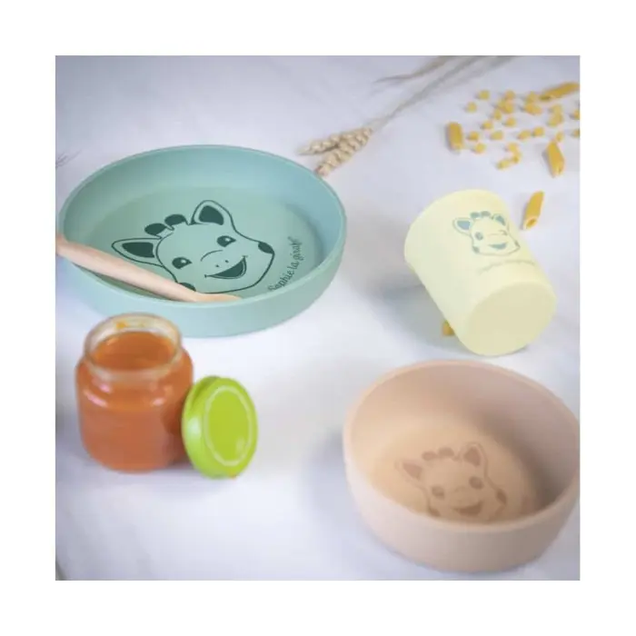 Sophie la Girafe Set Repas 100% Silicone 6mois+ dans Vaisselle bébé chez Baby And Mom Maroc