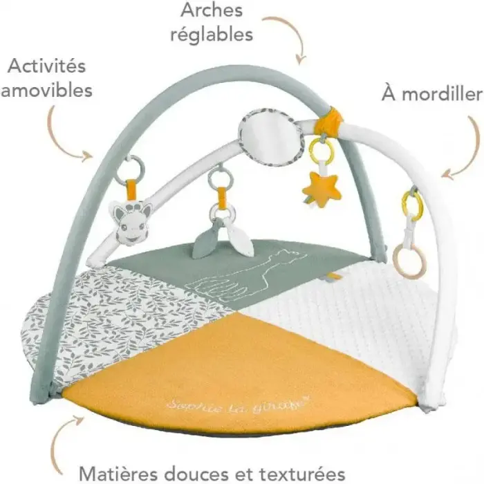 Tapis d'éveil Sophie la girafe Double face 0mois+ dans Tapis d'éveil chez Baby And Mom Maroc