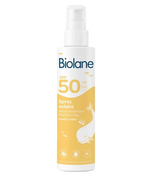 Biolane sunscreen spray SPF50 Face & Body 200 ml