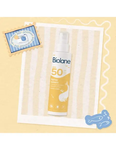 Biolane Spray solaire SPF50 Visage & Corps 200ml dans Crème Solaire chez Baby And Mom Maroc