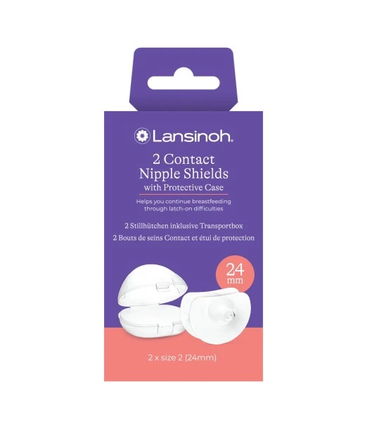 Lansinoh contact nipple shields (24 mm) Size 2