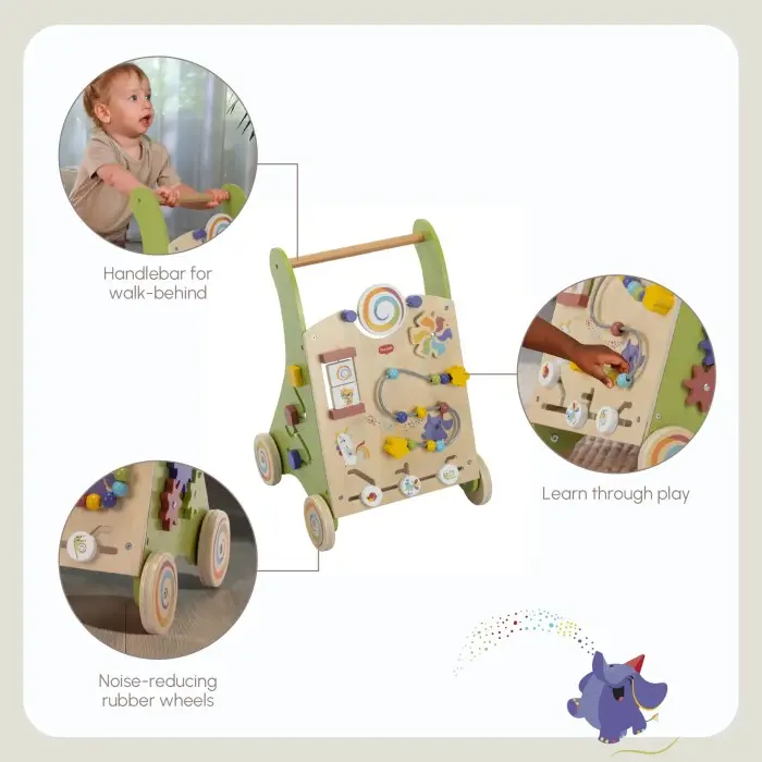 Tiny Love Chariot de marche, Trotteur en bois Born to Party 12m+ dans Trotteur & Youpala chez Baby And Mom Maroc