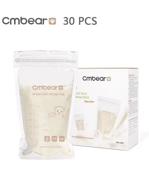 Breast milk storage bags 30 units 220 ml