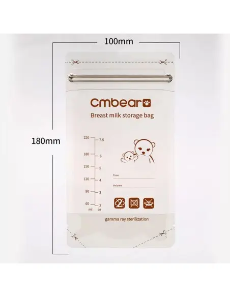Breast milk storage bags 30 units 220 ml — photo 3