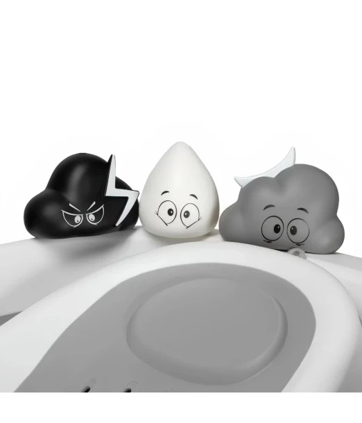Twistshake foldable bathtub + cushion + hair rinser + grey toys limited edition 2