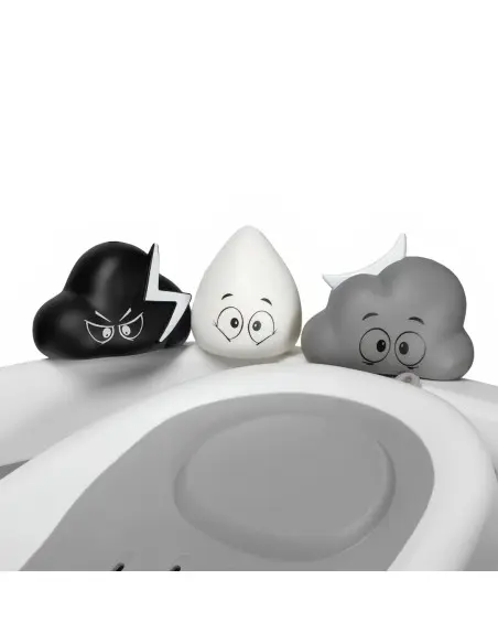Baignoire Twistshake Pliable + Coussin + Rince cheveux + Jouets Gris ÉDITION LIMITÉE dans Baignoire chez Baby And Mom Maroc