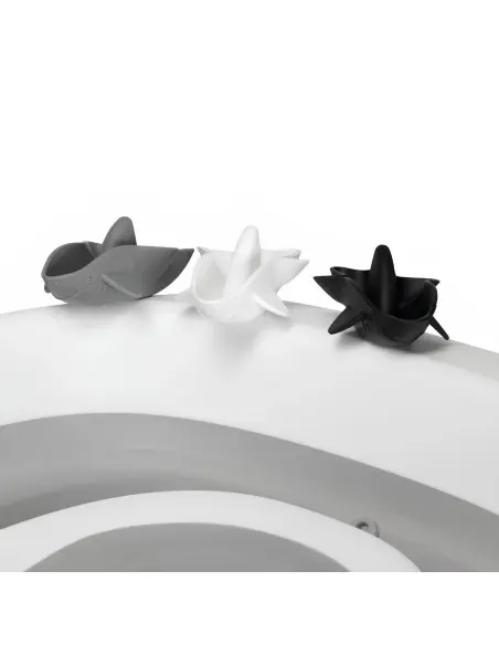 Baignoire Twistshake Pliable + Coussin + Rince cheveux + Jouets Gris ÉDITION LIMITÉE dans Baignoire chez Baby And Mom Maroc