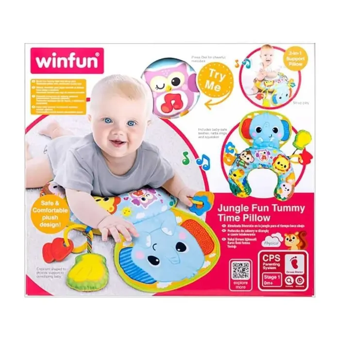 Winfun Coussin Animaux de la Jungle 0m+ dans Tapis d'éveil chez Baby And Mom Maroc