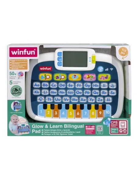 Winfun Glow & Learn educational bilingual French-English tablet from 2 years