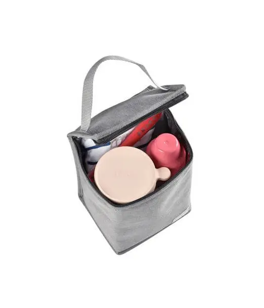 Pochette repas isotherme gris Béaba 2